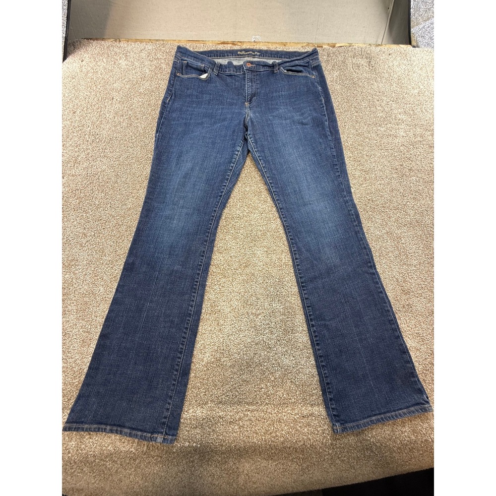 Old Navy The Sweetheart Bootcut Jeans Womens 16 Long Dark Wash Blue Stretch